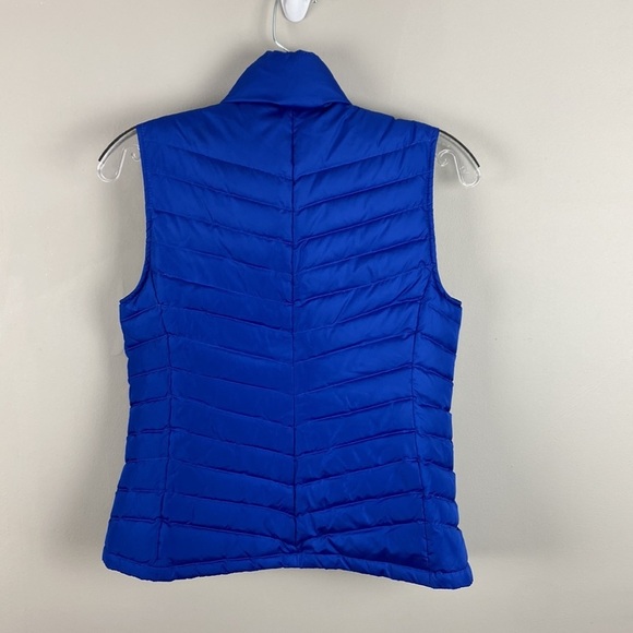 Talbots Blue Quilted Down Vest Size P - Picture 3 of 14